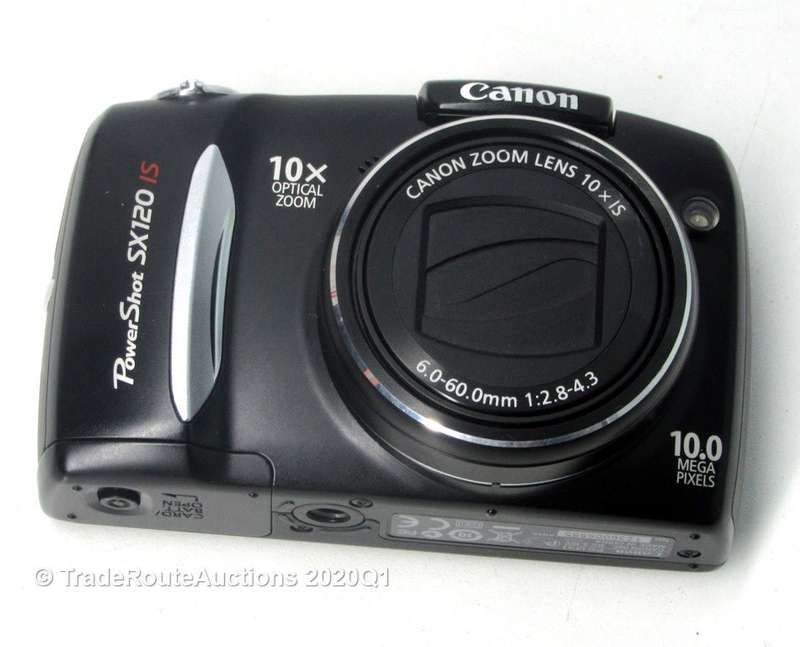 Canon Powershot SX120 IS (IMAGE STABILIZER) [Black] 10MP Digital Compact Camera 10x Zoom Lens