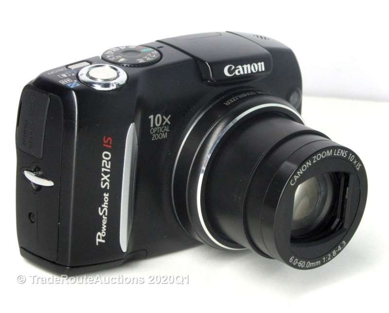 Canon Powershot SX120 IS (IMAGE STABILIZER) [Black] 10MP Digital Compact Camera 10x Zoom Lens