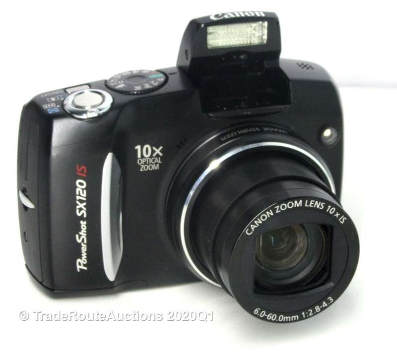 Canon Powershot SX120 IS (IMAGE STABILIZER) [Black] 10MP Digital Compact Camera 10x Zoom Lens