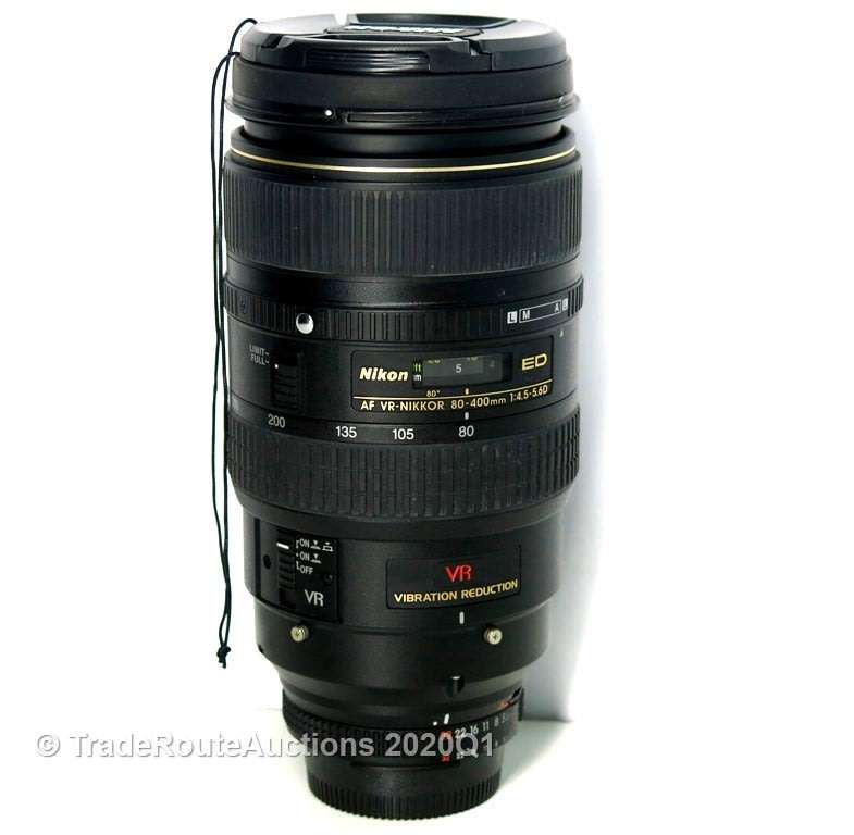 Nikon 80-400mm f4.5-5.6D ED AF VR Zoom Lens for Nikon Digital SLR Cameras