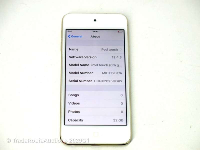 Apple iPod Touch | WHITE/GOLD | 32GB | 6th Generation | A1574 | MKHT2BT/A | RETINA DISPLAY