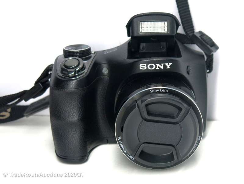 Sony Cybershot DSC-H200 Black 20.1MP 26X Optical SteadyShot image stabilization Digital Camera