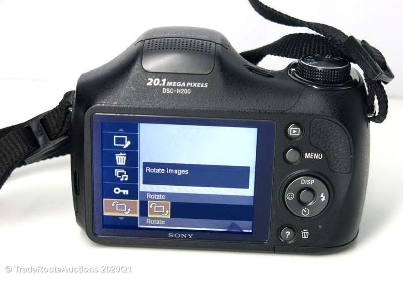 Sony Cybershot DSC-H200 Black 20.1MP 26X Optical SteadyShot image stabilization Digital Camera