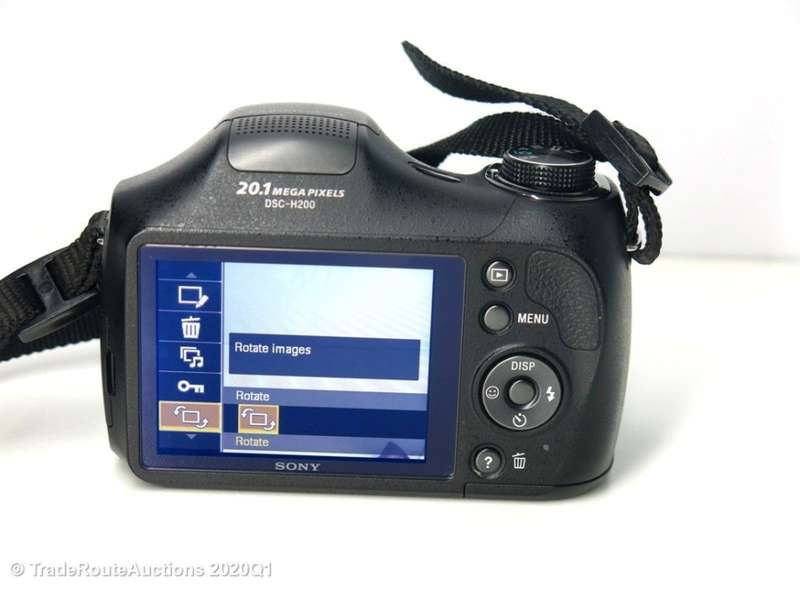 Sony Cybershot DSC-H200 Black 20.1MP 26X Optical SteadyShot image stabilization Digital Camera