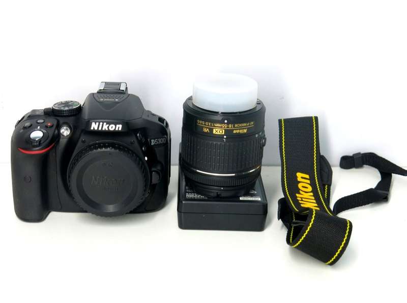 NIKON D5300 DSLR CAMERA BODY [ WiFi & GPS] - [ 24.2 MP ] - [ DX ] WITH 18-55 VR II Lens Kit