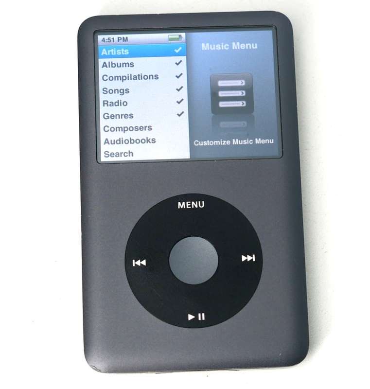 Apple IPod Classic 160GB [ MC297 ] *** 7th Generation **** IPOD 160GB BLACK 2.5" LCD Screen