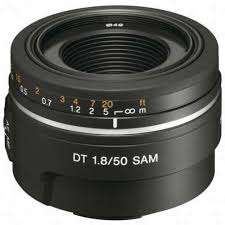 Sony DT 50mm F1.8 SAM Lens for SONY DSLR Cameras - A mount