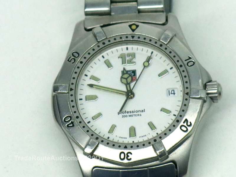 Tag Heuer 2000 WK1111 Professional Watch Mens White face