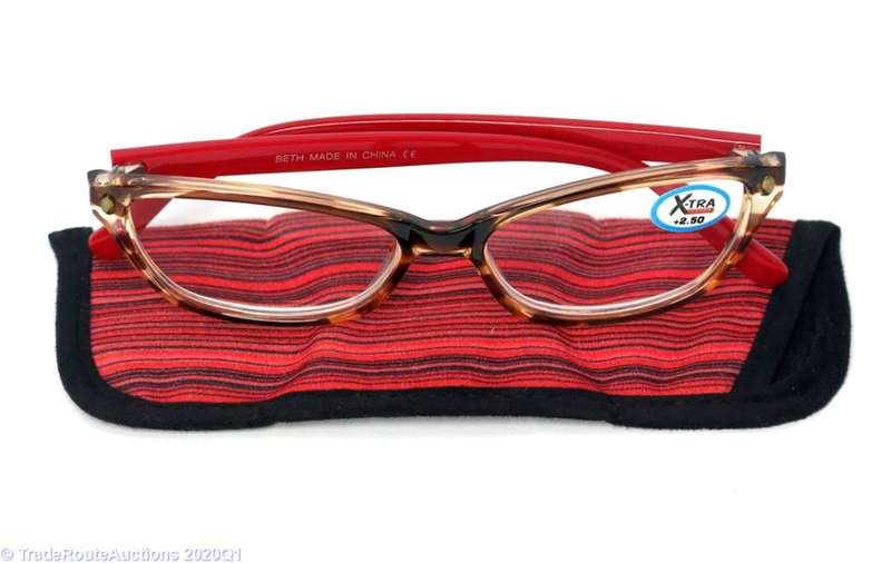 X-TRA VISION Fashion Reading Glasses - with matching case +2.50