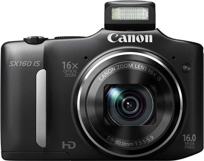 Canon PowerShot SX160 IS 16.0 MP Digital Camera with 16x Wide-Angle Optical Image Stabilized Zoom
