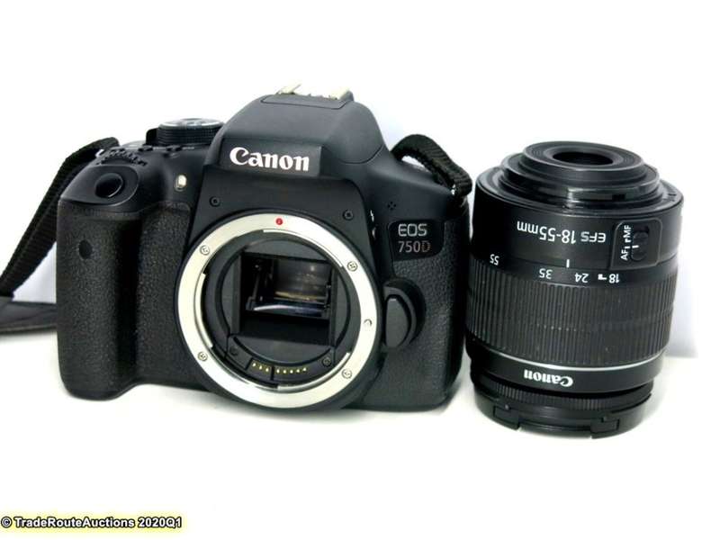 CANON EOS 750D Digital SLR CAMERA BODY + CANON 18-55 LENS KIT - 24.2 MEGAPIXELS