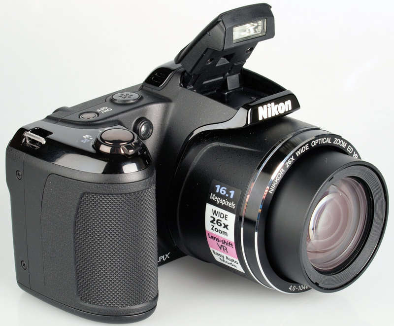Nikon Coolpix L320 16.1MP Digital Camera with 26x Optical Zoom [ BLACK ] 720p HD Video