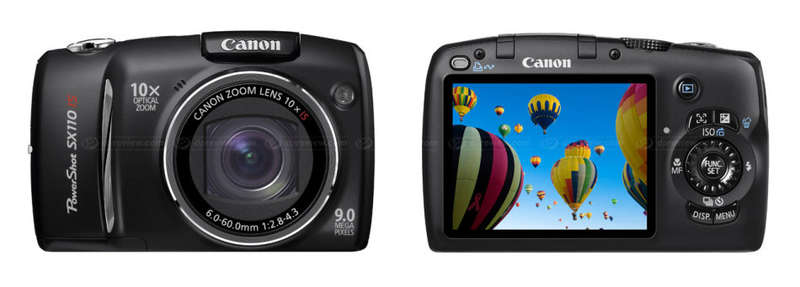 Canon Powershot SX110 IS 9MP Digital Camera with 10x Optical Image Stabilized Zoom