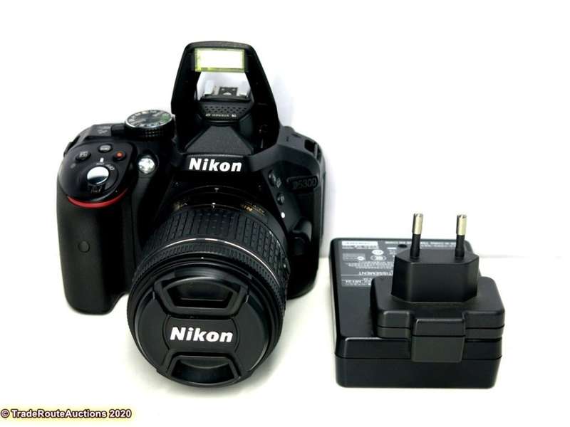 NIKON D5300 DSLR CAMERA BODY [ WiFi & GPS] - [ 24.2 MP ] - [ DX ] WITH 18-55 VR II Lens Kit