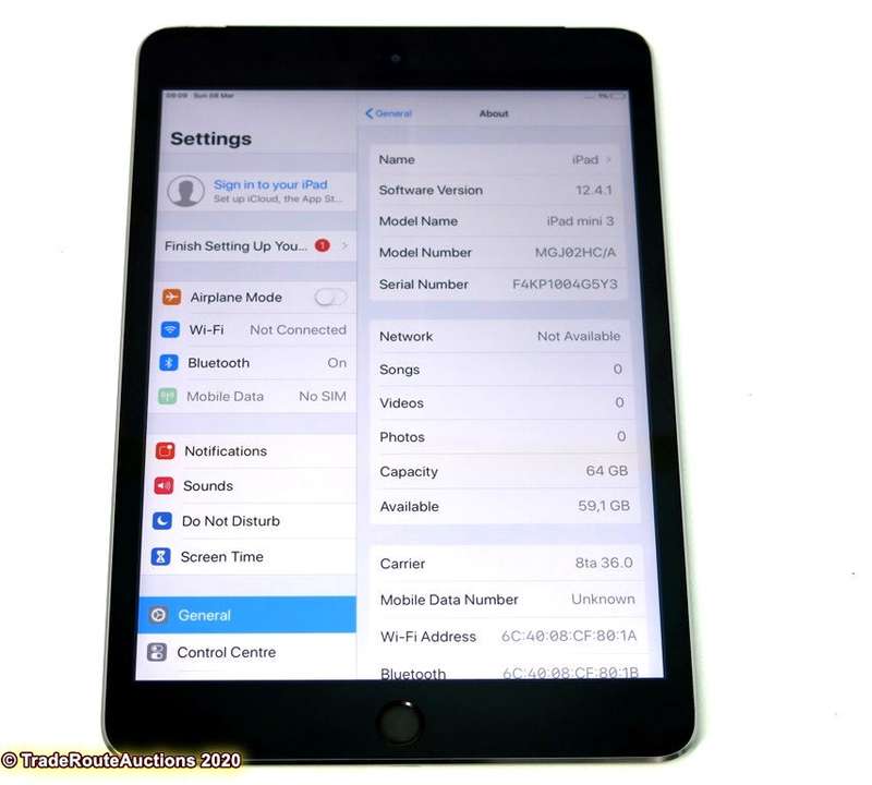 APPLE IPAD MINI 3 | 64GB | 4G + WiFi | SPACE GREY | MGJ02HC/A | RETINA DISPLAY *** IPAD MINI 3 **