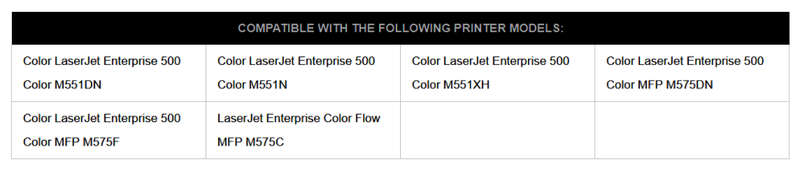 HP Compatible Black Toner Cartridge CH CE400A / HP507A