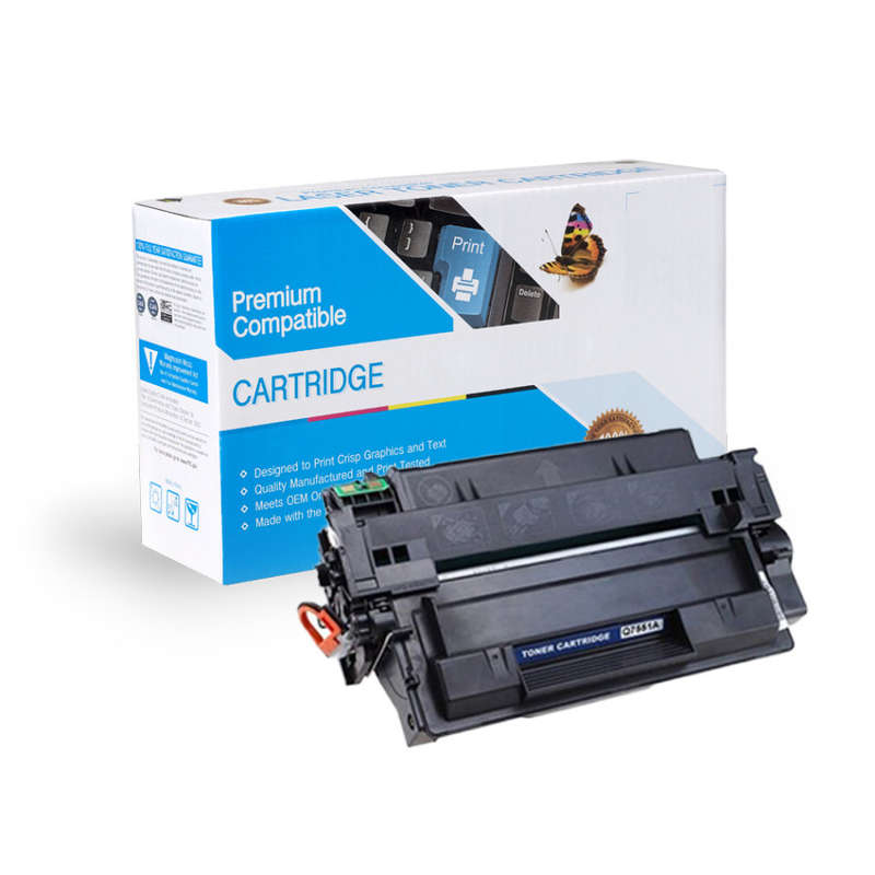 HP Compatible Black Toner Cartridge PTQ7551A - Q7551A (HP 51A) Q7551X (HP 51X)