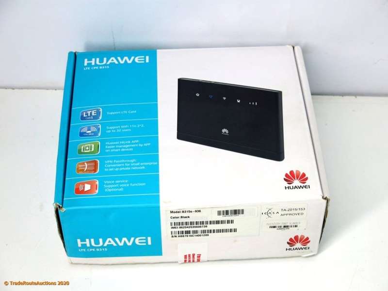 HUAWEI B315S 4G LTE Wifi Modem Wireless Router (uses SIM card)