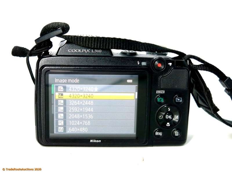 Nikon Coolpix L310 14.1MP Digital Camera with 21x Optical Zoom - BLACK