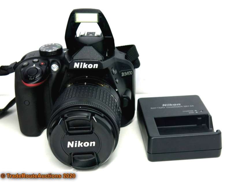Nikon D3400 24.2 MP CMOS Digital SLR Camera body + Nikon AF-P 18-55 VR Lens Kit