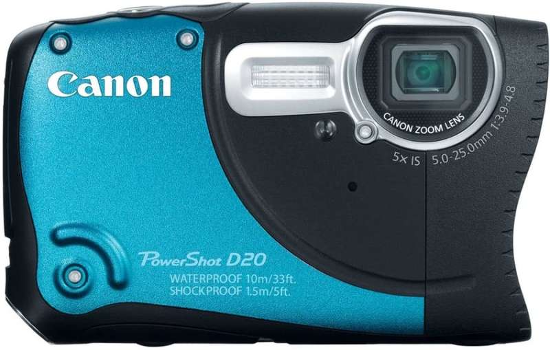 Canon PowerShot D20 12.1 MP CMOS Waterproof Digital Camera