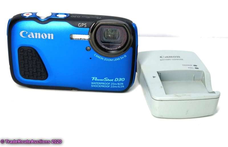 Canon PowerShot D30 Waterproof Camera (Blue)