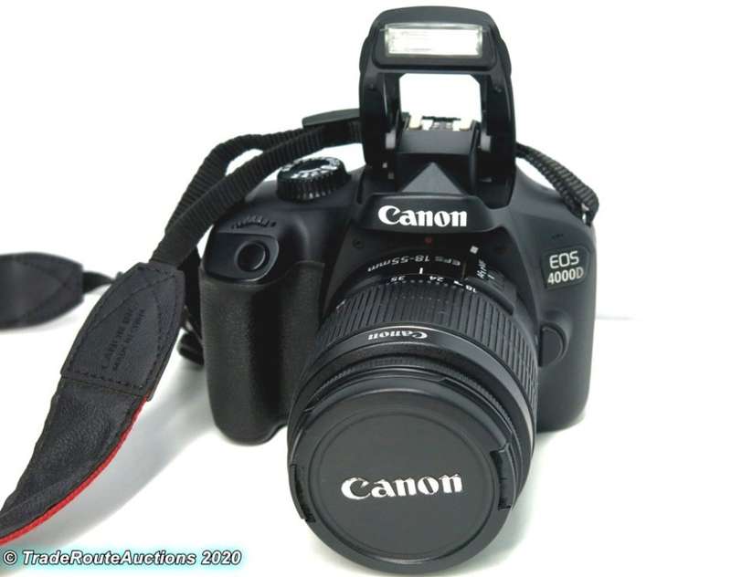 Canon 4000D DSLR Camera and EF-S 18-55 mm f/3.5-5.6 III Lens Kit
