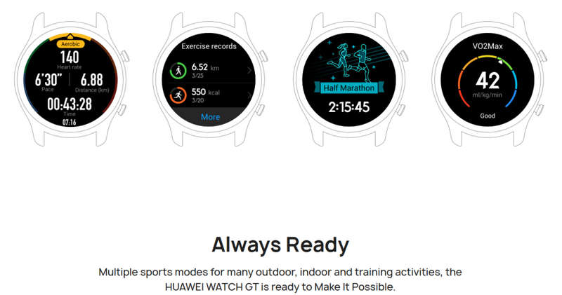 Huawei Watch GT 42mm Smart Watch (White) ELA-B19