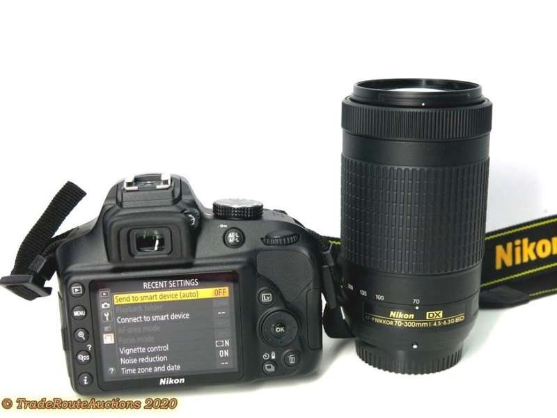 Nikon D3400 Camera & AF-P 18-55mm + AF-P DX 70-300mm F/4.5-6.3G ED VR Twin Lens KIT