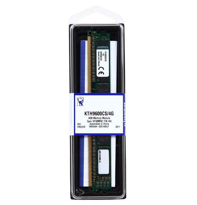 Kingston HP KTH9600CS/4G 4GB DDR3 Desktop Memory Module 1600Mhz Non ECC Memory RAM DIMM