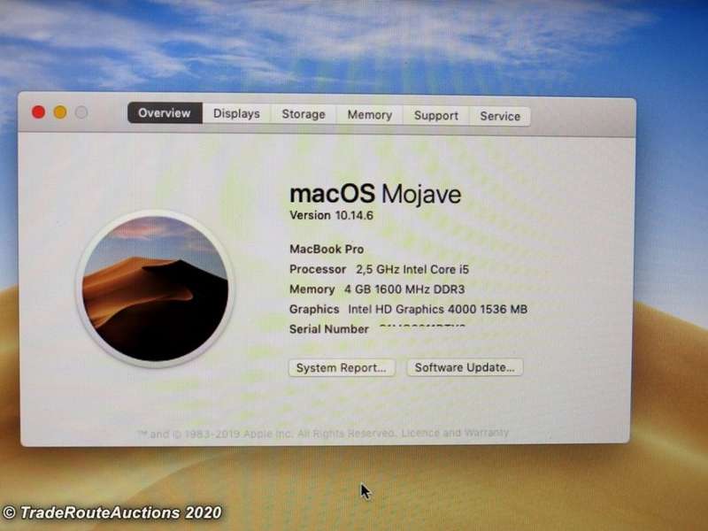 MacBook Pro 13.3-inch | Core i5  MD101 | INTEL HD GRAPHICS