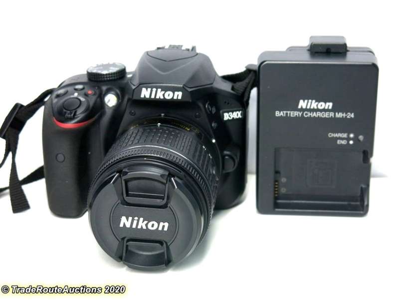 Nikon D3400 24.2 MP CMOS Digital SLR Camera body + Nikon AF-P 18-55 VR Lens Kit