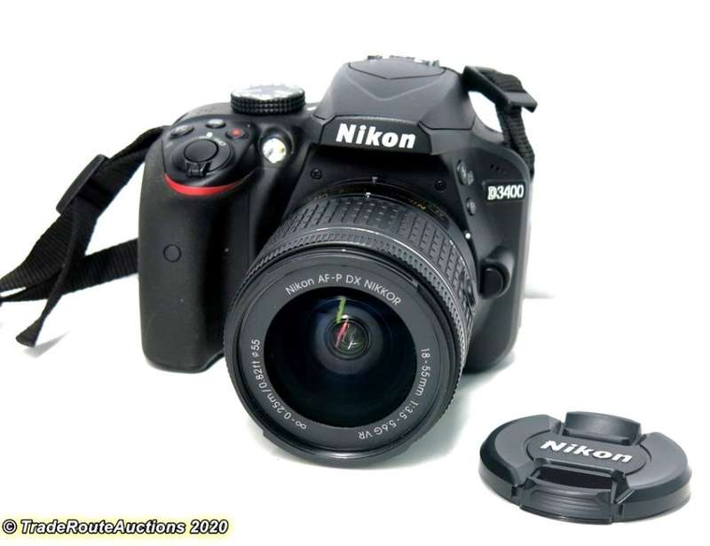 Nikon D3400 24.2 MP CMOS Digital SLR Camera body + Nikon AF-P 18-55 VR Lens Kit
