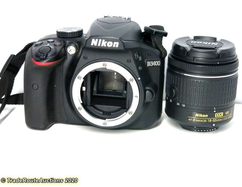 Nikon D3400 24.2 MP CMOS Digital SLR Camera body + Nikon AF-P 18-55 VR Lens Kit