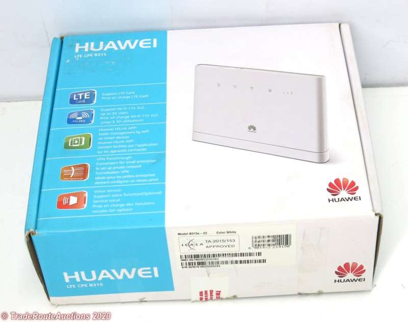 HUAWEI B315S 4G LTE Wifi Modem Router (uses SIM card)