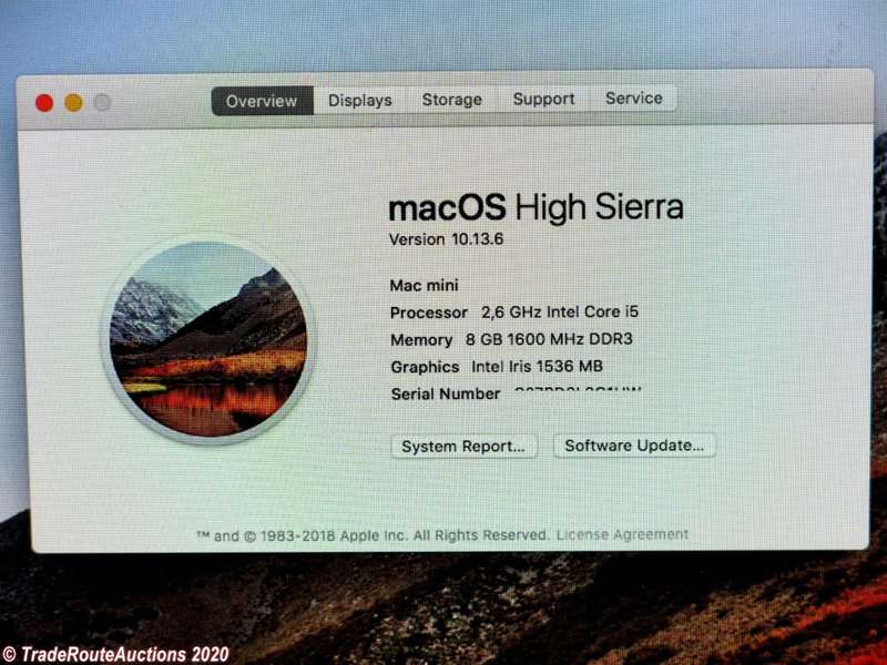 Boxed Apple Mac Mini  | Core i5 2.6 Ghz | 8GB RAM | 1TB HDD | A1347 INTEL IRIS GRAPHICS | LATE 2014