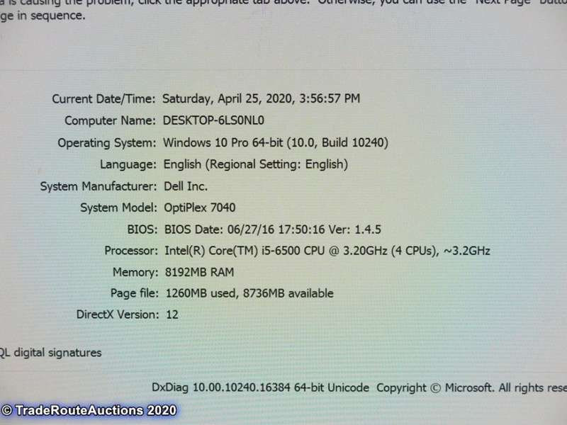 Dell OptiPlex 7040 ULTRA SFF Desktop PC | Core i5 6500 3.2Ghz | 8GB RAM | 256GB SSD DESKTOP PC