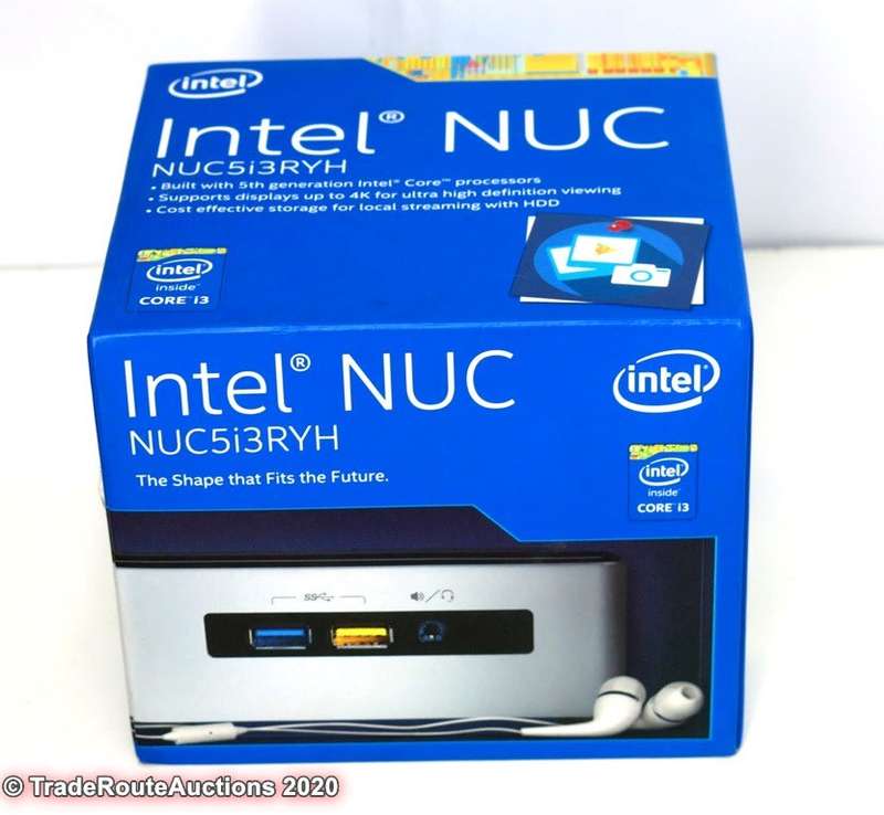 BOXED - Intel NUC Mini-PC NUC5i3RYH | CORE i3 5010U 2.1GHz | 4GB RAM | 240GB+120GB DUAL SSDs DESKTOP