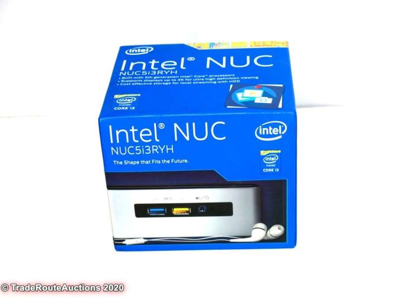 BOXED - Intel NUC Mini-PC NUC5i3RYH | CORE i3 5010U 2.1GHz | 4GB RAM | 240GB+120GB DUAL SSDs DESKTOP
