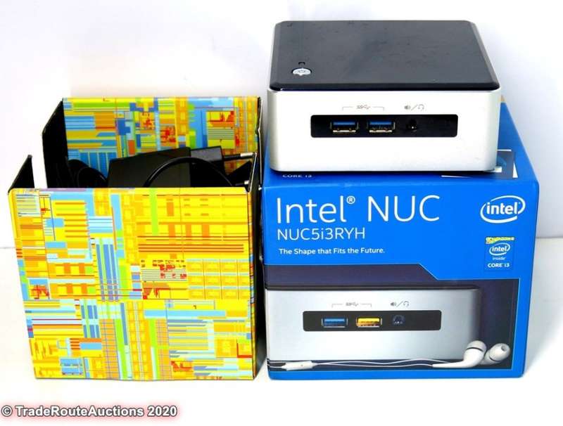 BOXED - Intel NUC Mini-PC NUC5i3RYH | CORE i3 5010U 2.1GHz | 4GB RAM | 240GB+120GB DUAL SSDs DESKTOP