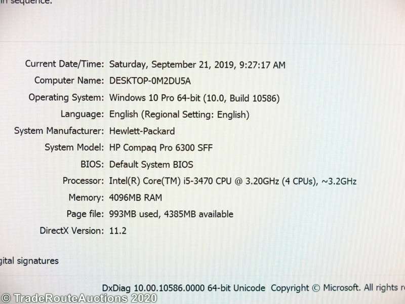 HP Compaq 6300 Pro SFF Desktop PC | Core i5 3470 3.2GHz | 4GB RAM | 500GB HDD | DVD SuperMulti