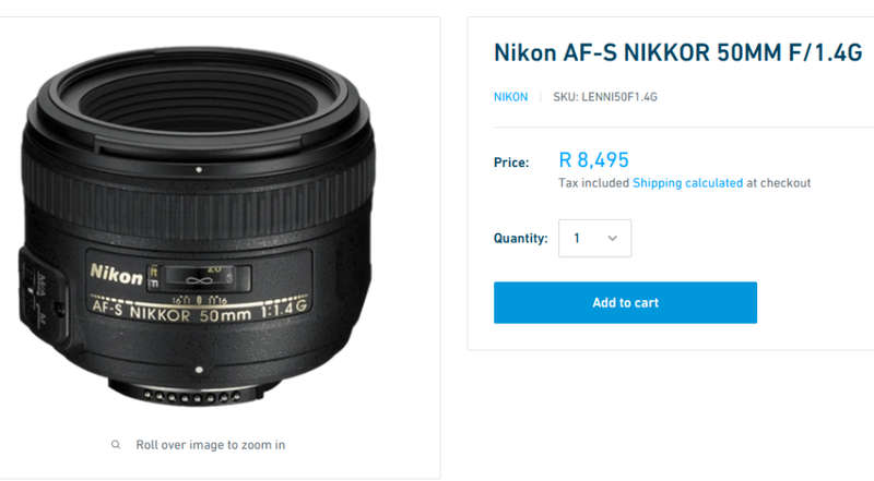 Nikon 50mm f/1.4G Prime AF-S Nikkor PRIME Lens for Nikon Digital SLR Cameras