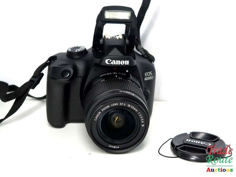 Canon 4000D DSLR Camera and EF-S 18-55 mm f/3.5-5.6 III Lens Kit