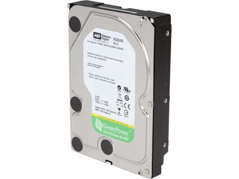 2TB HDD Western Digital 2000GB HARD DISK DRIVE