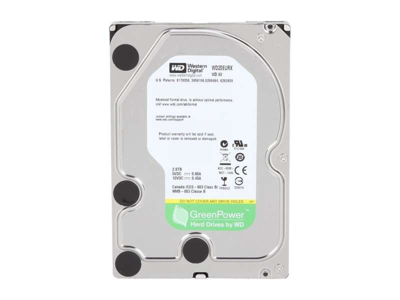 2TB HDD Western Digital 2000GB HARD DISK DRIVE