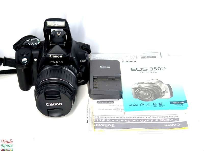 Canon EOS 350D Digital SLR camera (BLACK) WITH 18-55 mm EFS LENS