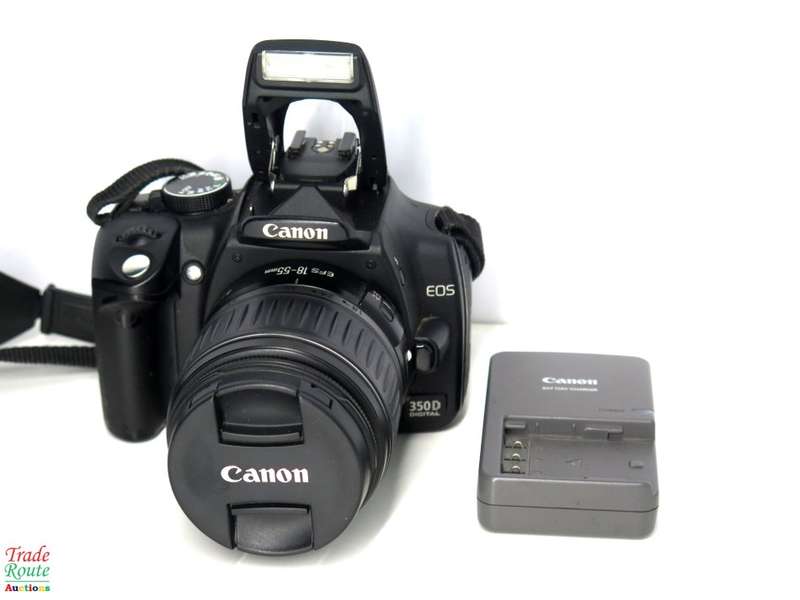 Canon EOS 350D Digital SLR camera (BLACK) WITH 18-55 mm EFS LENS