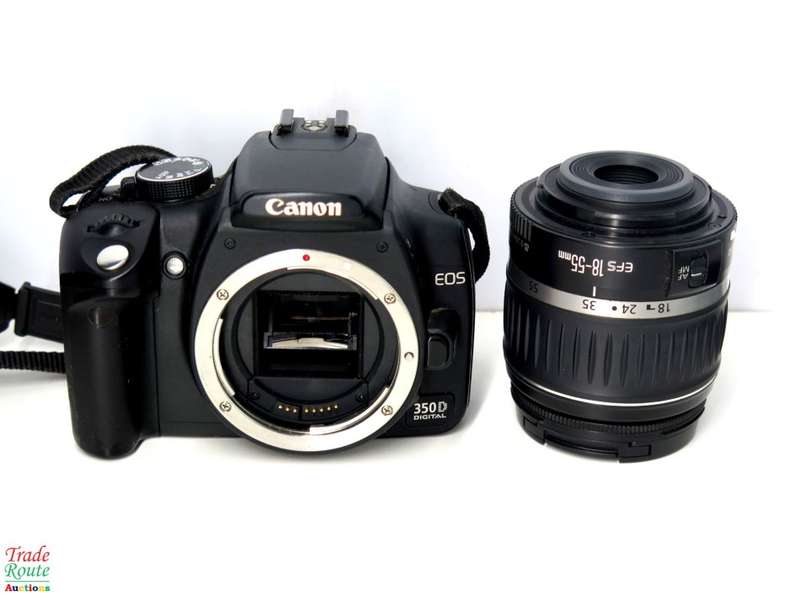 Canon EOS 350D Digital SLR camera (BLACK) WITH 18-55 mm EFS LENS