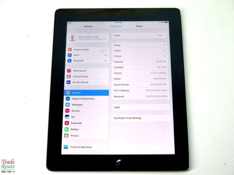 IPAD 4 | 32GB | WiFi | A1458 | WHITE | GENUINE APPLE | MD511  ***  IPAD4 RETINA DISPLAY  ***