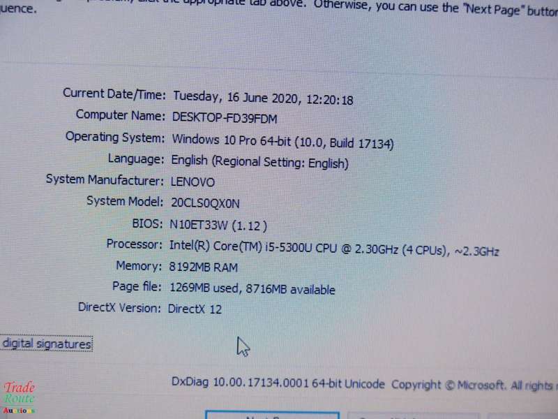 LENOVO THINKPAD X250  | CORE i7 2.3GHz | 8GB RAM | 256GB SSD | LAPTOP
